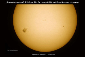 Sonnenfleckengruppe AR2192